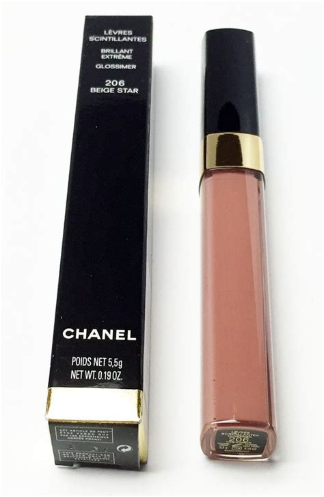 chanel lip gloss beige star|Chanel gold lip gloss.